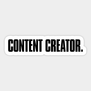 Content Creator Sticker